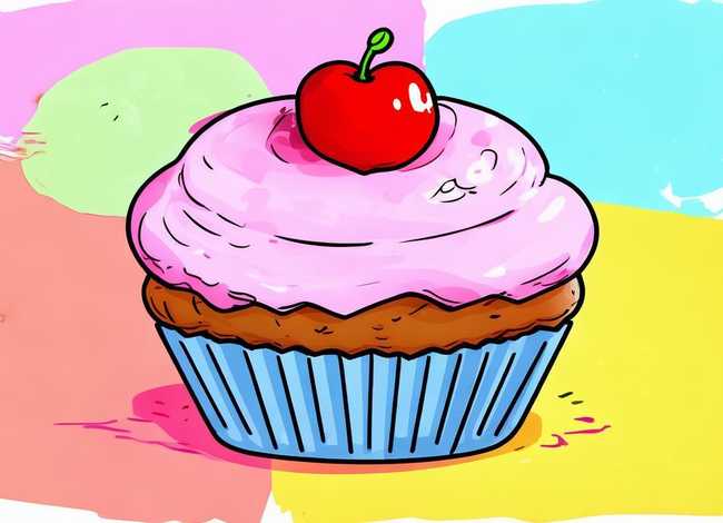 杯子蛋糕的画法儿童简笔 - 杯子蛋糕的画法儿童简笔画怎么画 杯子蛋糕的画法儿童简笔 - 杯子蛋糕的画法儿童简笔画怎么画