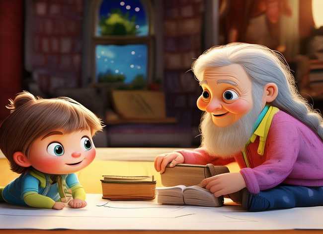 听故事的儿童画、听故事的小孩简笔画 听故事的儿童画、听故事的小孩简笔画