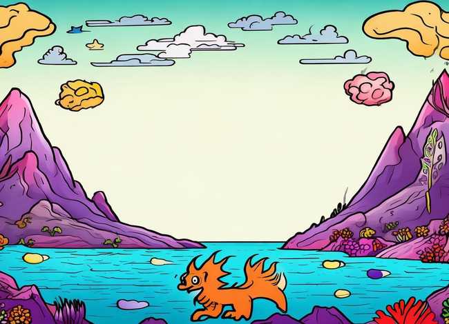 神话故事儿童画手抄报 神话故事手抄报简笔画 模板