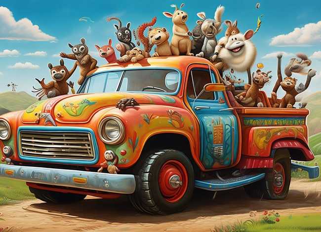 皮卡车儿童故事视频（皮卡车动画视频）