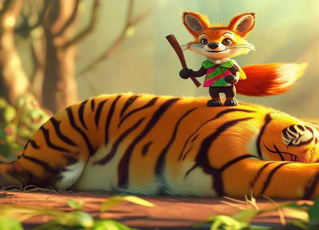 狐假虎威的故事儿童版（狐假虎威的小故事视频）