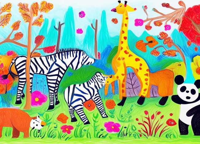 儿童动物绘画绘本、儿童动物绘画绘本图片