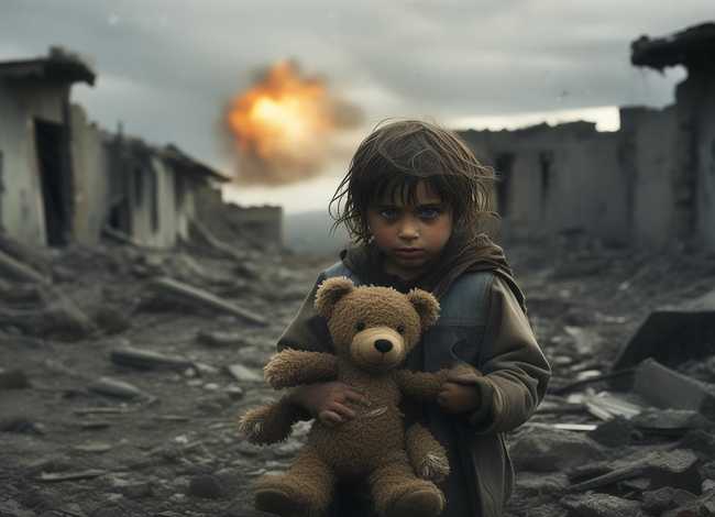 战争中儿童的图片还有故事 - 战争中的儿童图片大全