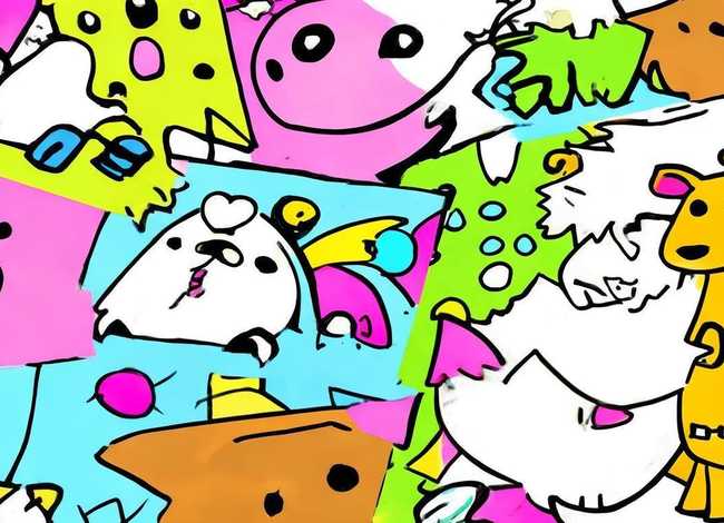 儿童动物简笔画图片大全 - 儿童动物简笔画图片大全集带颜色