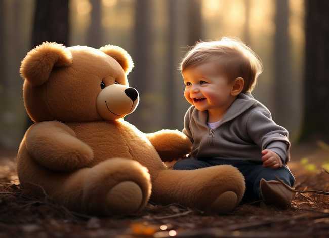 儿童读物人和熊的故事、小熊和人的故事