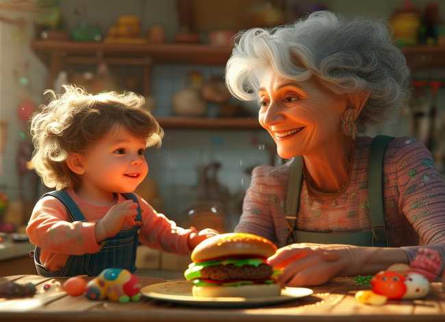 汉堡奶奶带娃记（汉堡还有奶奶）