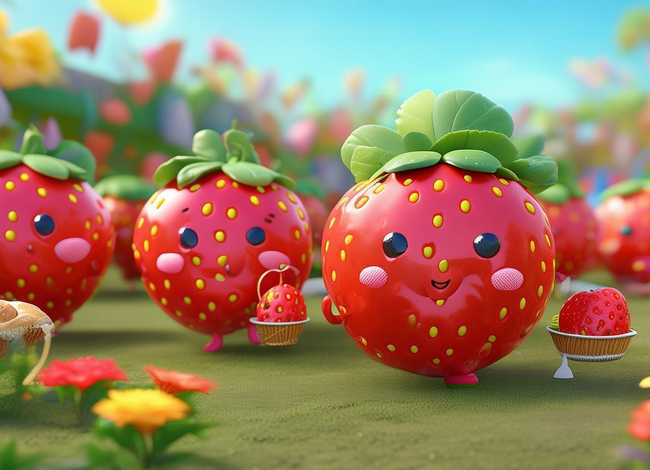 草莓的故事儿童 - 草莓的幼儿故事