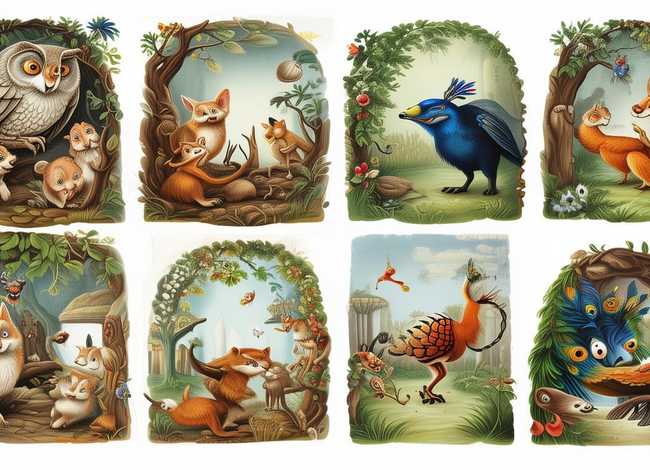 寓言故事连环画6副图；寓言故事连环画6副图怎么画