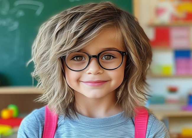 儿童女童发型图片 - 儿童女孩发型图片大全 学生头