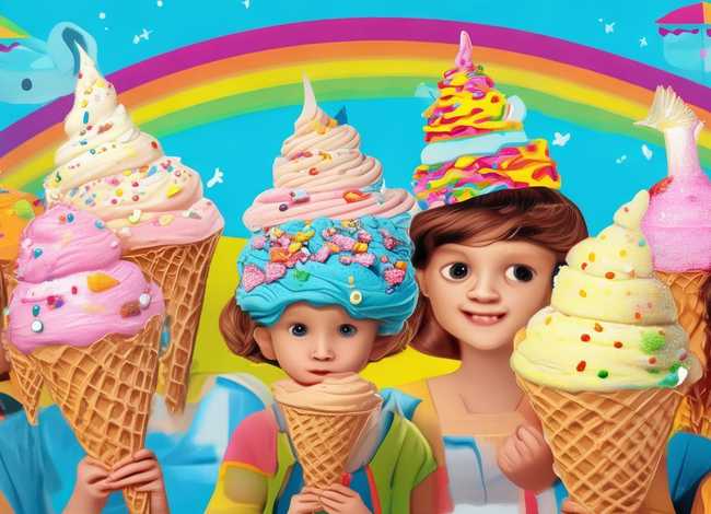 冰淇淋儿童画图片 冰淇淋儿童画图片大全