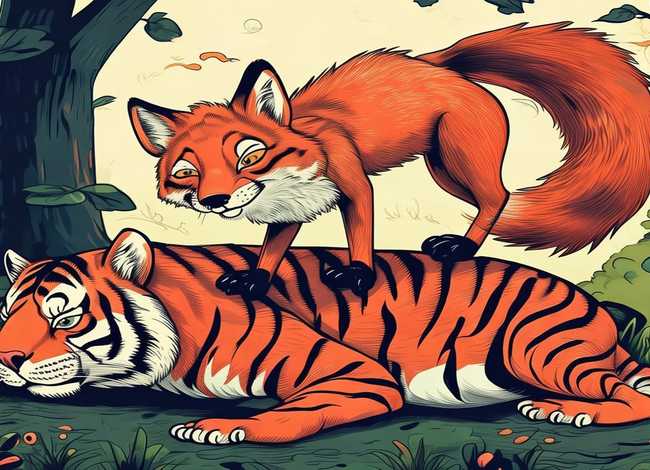 儿童故事绘本完整版狐假虎威（狐假虎威故事绘本怎么画）