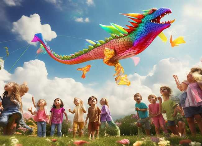 风筝的故事儿童画、风筝的幼儿故事