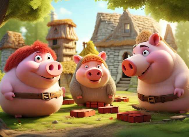 童话故事儿童版 童话故事儿童版三只小猪盖房子