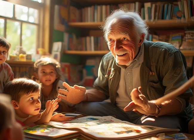 老爷爷的故事幼儿讲故事（老爷爷的故事幼儿讲故事大全）