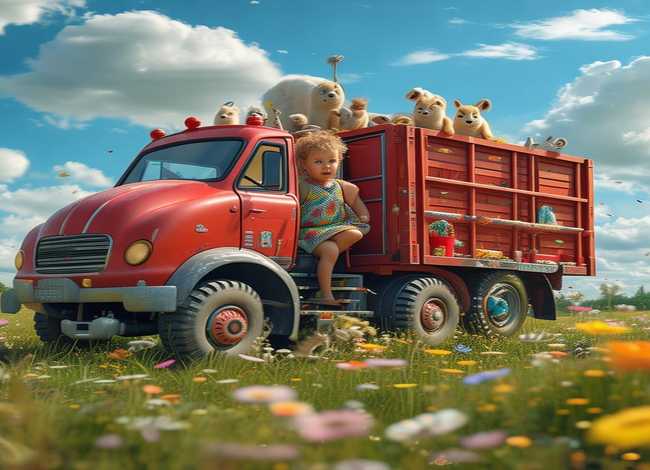 货车的儿童故事，大货车的故事幼儿故事