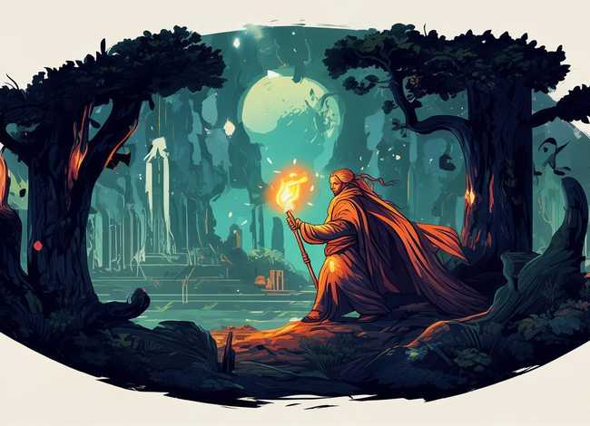 神话故事连环画4幅图片简单，神话故事连环画4幅图片简单可打印