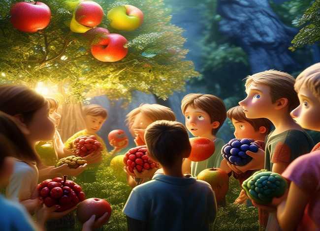 儿童故事水果的秘密，水果的秘密主题图片