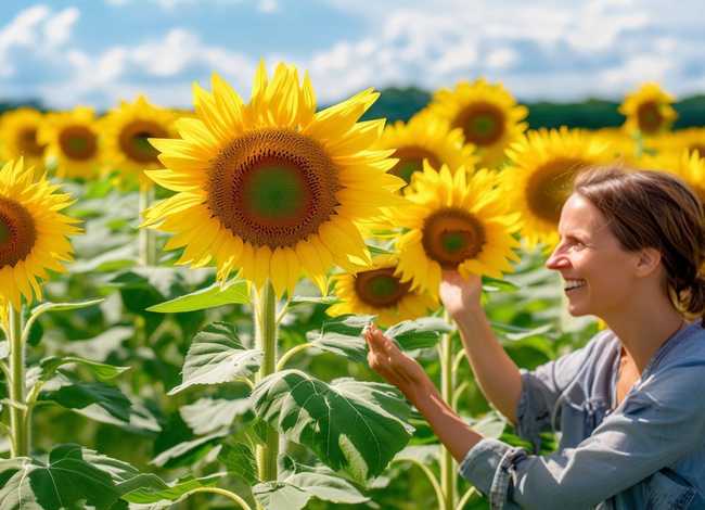 妈妈的向日葵儿童故事；向日葵和妈妈的故事