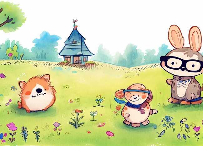 儿童简短动物故事绘画 幼儿动物故事简笔画