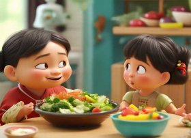 儿童故事挑食的小哪吒、幼儿故事挑食的小姑娘