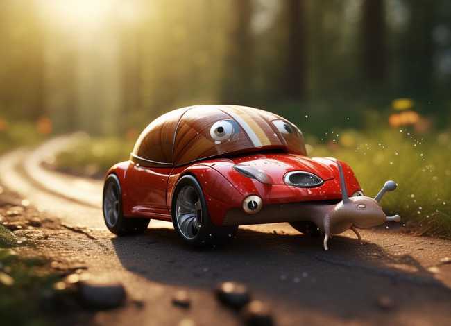 儿童故事蜗牛的跑车；蜗牛跑步的故事
