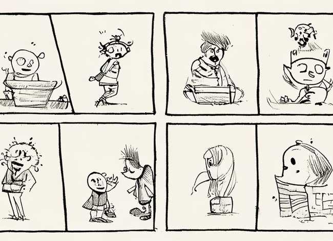 四格故事画图片、四格故事画图片简笔画