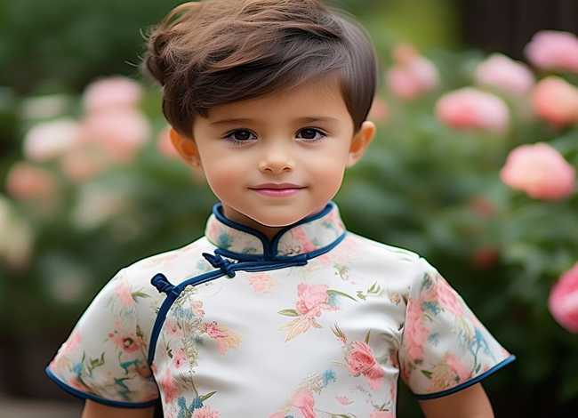 儿童短发穿旗袍发型图片 - 儿童短发穿旗袍发型图片大全