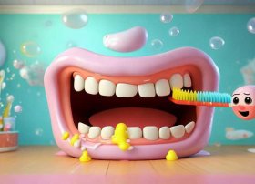 牙菌斑去除儿童动画、牙菌斑动画视频