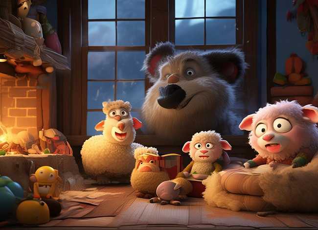 儿童绘本故事狼和七只小羊；绘本故事《狼和七只小羊》