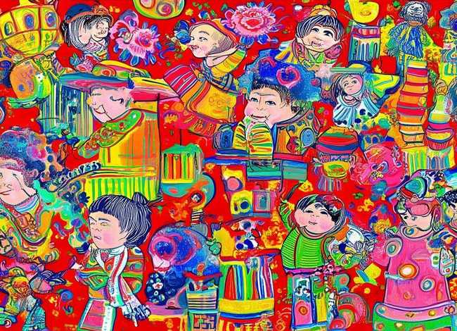 儿童民间艺术绘画 - 儿童民间艺术绘画图片