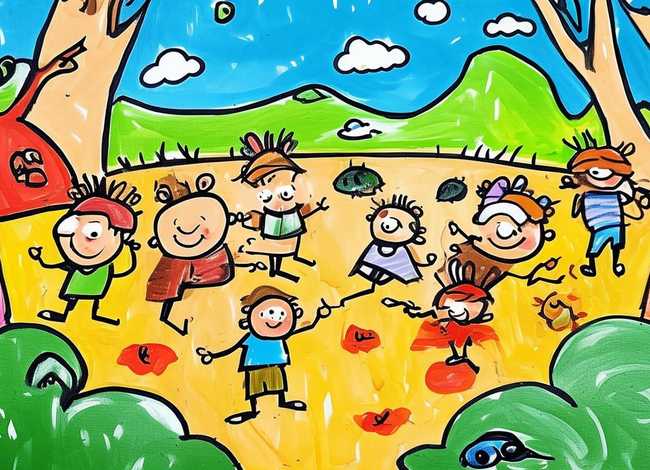 儿童手绘故事画简单；幼儿手绘故事简单的