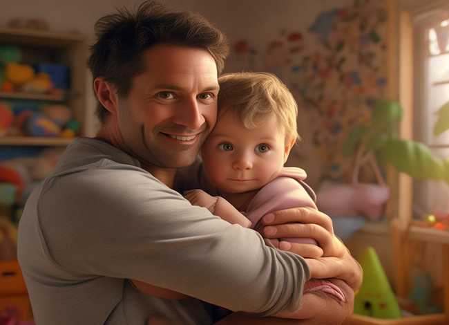 儿童故事爸爸的怀抱 - 爸爸的怀抱绘本故事