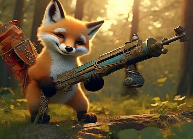 小故事小狐狸 - 故事小狐狸的枪和炮 小故事小狐狸 - 故事小狐狸的枪和炮