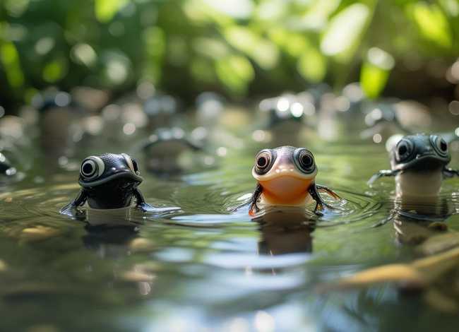 小蝌蚪找妈妈故事图片、小蝌蚪找妈妈故事图片配图