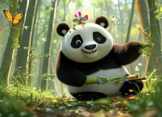顽皮熊猫搞笑的故事、顽皮熊猫搞笑的故事大全