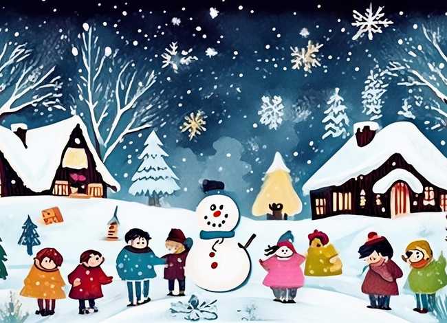 儿童故事 冬天的童话 绘画本，冬天的童话绘本内容
