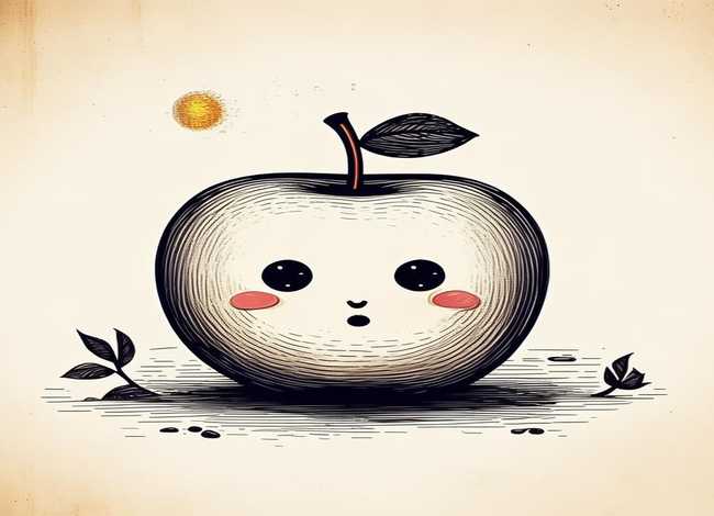 苹果的故事画画（苹果的故事简笔画）