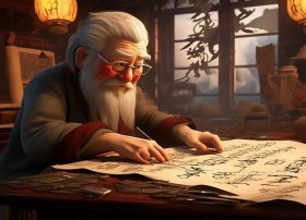 书法家的故事动画，书法家的故事动画片