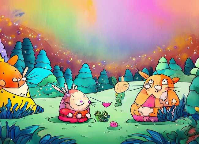 儿童英文小故事手绘 少儿英文小故事