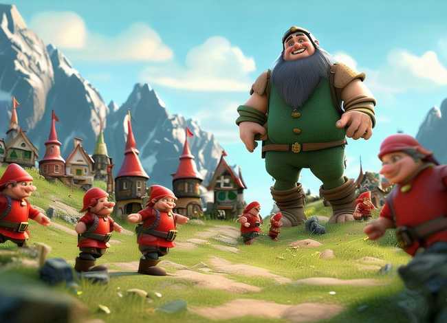 儿童故事巨人国里的小矮人、巨人与小人国的故事