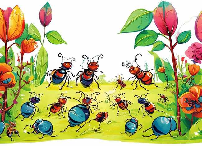 蚂蚁儿童画 - 蚂蚁儿童画图片