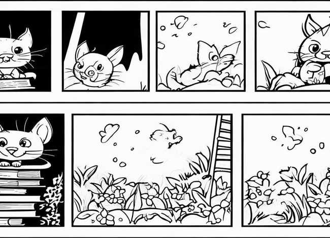 简单故事连环画 简单的故事连环画