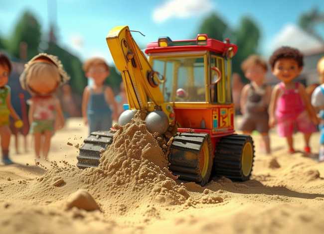 儿童故事挖掘机的故事 - 幼儿挖掘机的故事