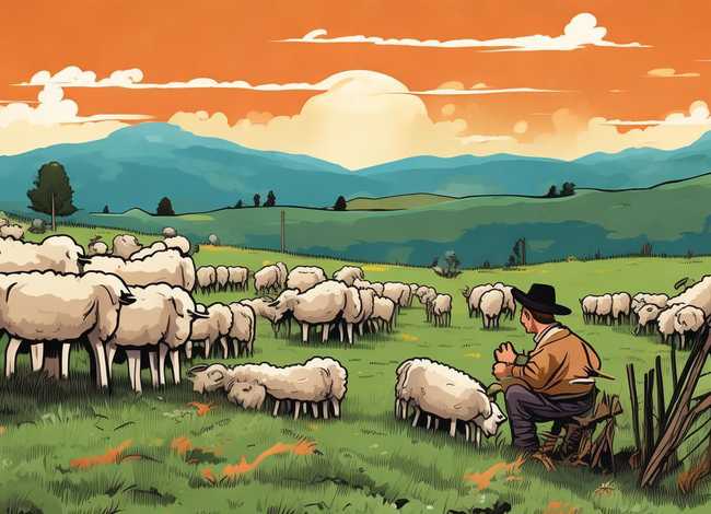 亡羊补牢成语故事海报、亡羊补牢成语故事手抄报