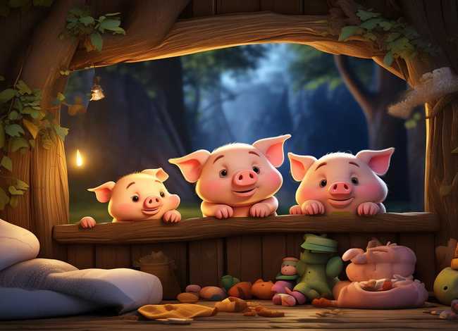 贝瓦故事睡前故事、贝瓦故事睡前故事三只小猪