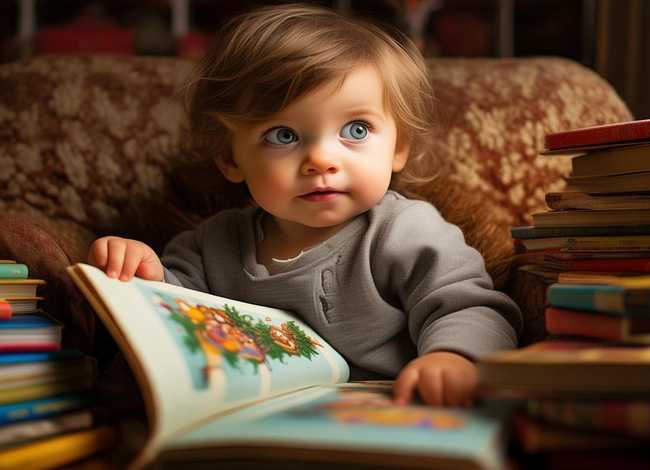 儿童看故事书图片 - 小孩看故事书图片