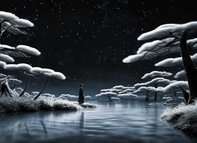 黑白古诗图片；黑白古诗图片唯美