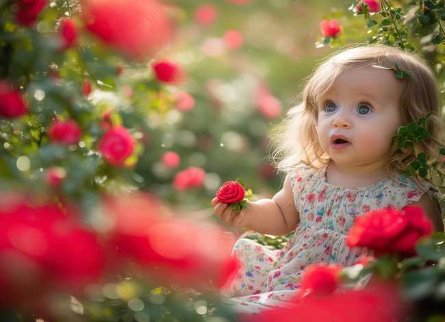 玫瑰的故事儿童写真，玫瑰的故事剧照