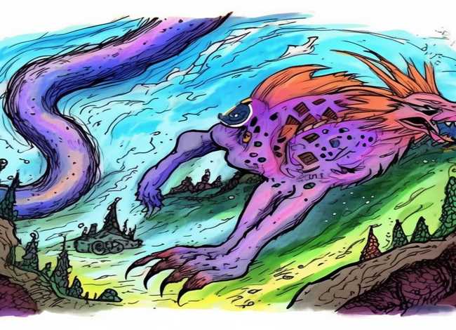 神话故事简笔画绘画、神话故事简笔画绘画作品