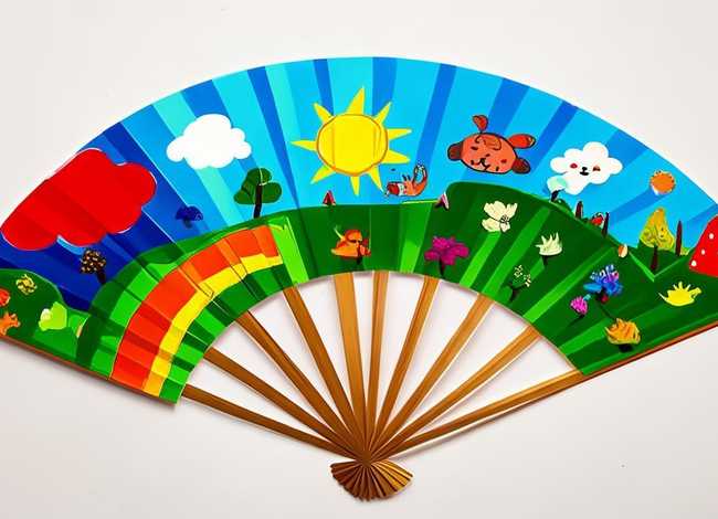 扇子画儿童画简单 - 扇子画儿童画简单又漂亮